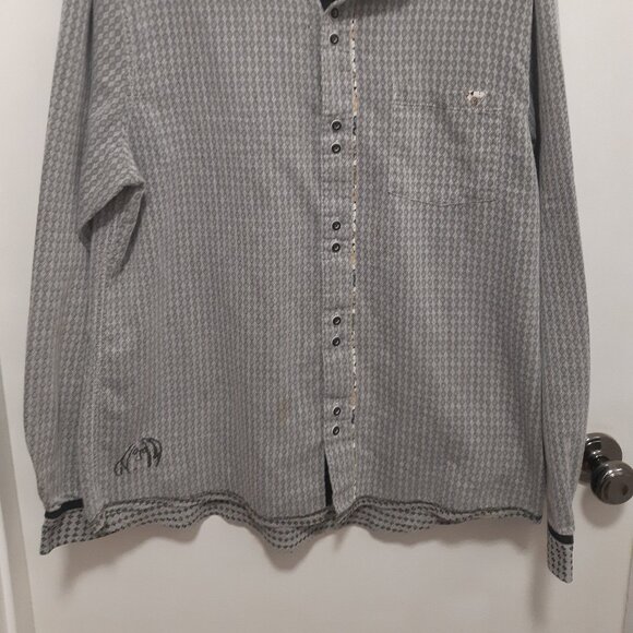 John Lennon Collection Retro Long Sleeve Button-Up Dress Shirt size Mens Large - Picture 11 of 13